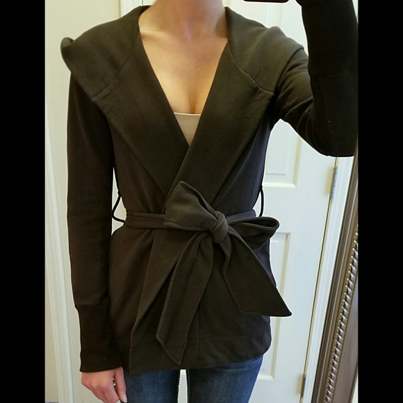 James Perse Jackets & Blazers - James Perse Hooded Wrap Jacket